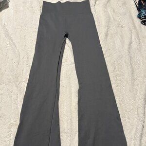 Gray High-Waisted Women's Pants